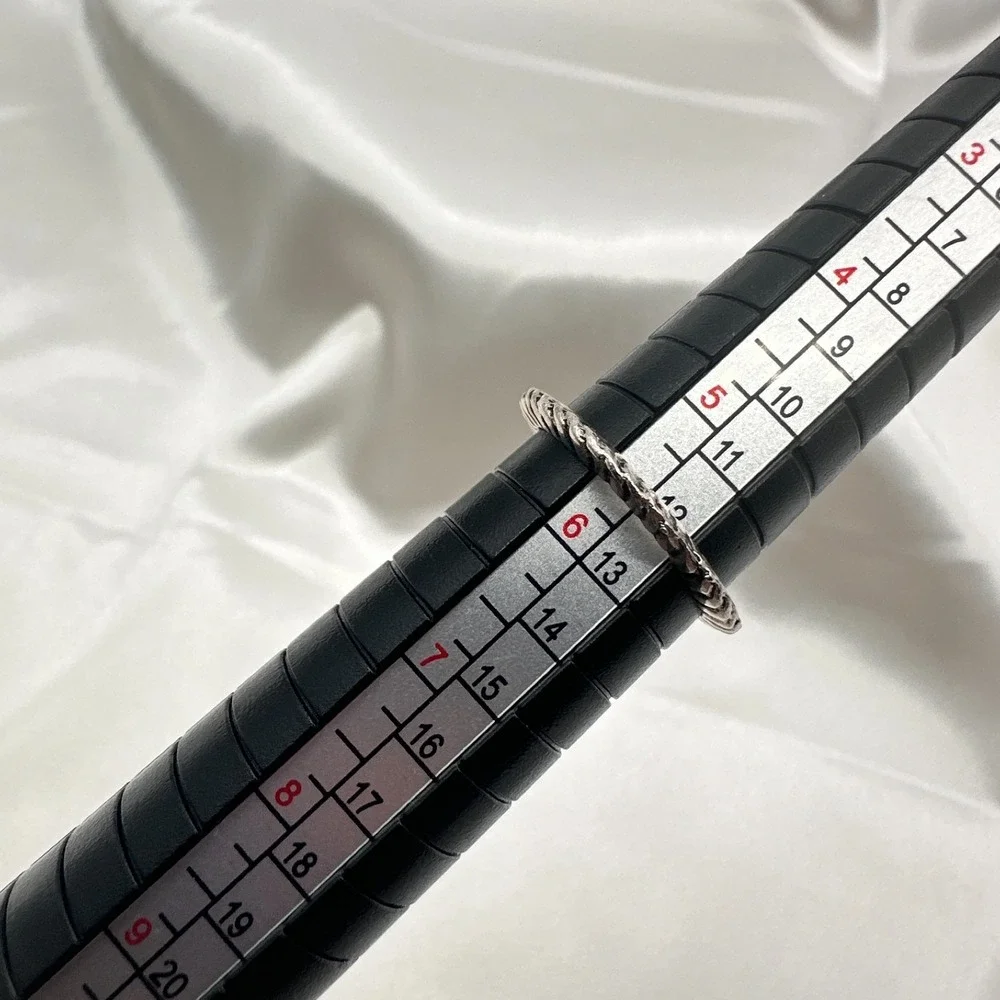 Vintage Y2K Silver Tone‎ Black Onyx Stone Ring Women's Classic Fashion Jewelry